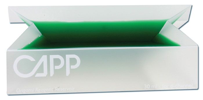 CAPP Origami 40 mL Reservoir (12-Channel Pipettes), 10 bags of 5, 50 total, Sterile